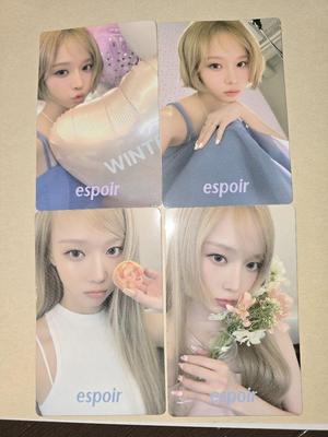 [USED] Aespa Espa Winter Trading Card Espoir Espoir Bonus Set