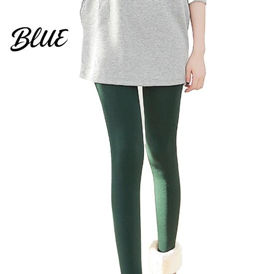 Thick Velvet Leggings For Women High Elasticity Lined Warm Pants Solid Color Winter Waist Tight Fit Bottom Daily Wear Elastic Tight-fitting