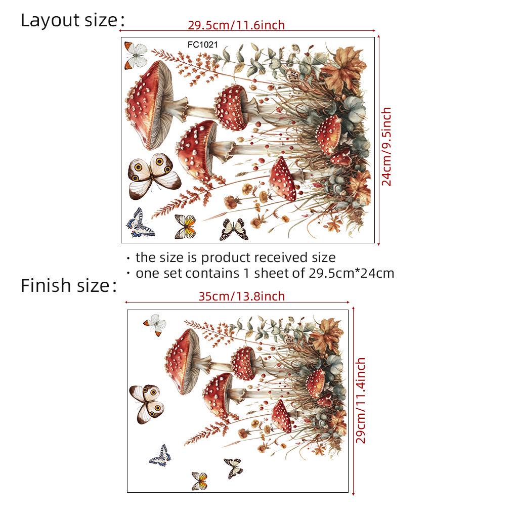 

Новые очаровательные настенные стикеры «Лесные грибы 2025»: Водонепроницаемый, Маслостойкий и Съемный