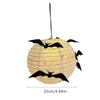 Finish Product Halloween Paper Lantern Foldable Black Bat Handheld Lantern  Haunted House