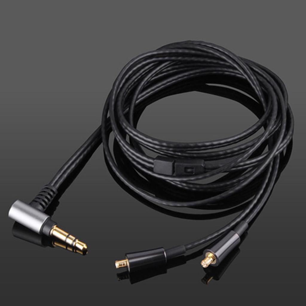 3APLUS CM2000Ti Earphone Cable A2DC for High Purity OCC Silver Plated 4 Cores Compatible with 120cm Length Black Re-Cable Audio-Technica 3.5mm