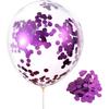 Purple Foil Confetti,Round Dots Glitter Table Confetti,Sparkling for Party Decorations(1.76 OZ)