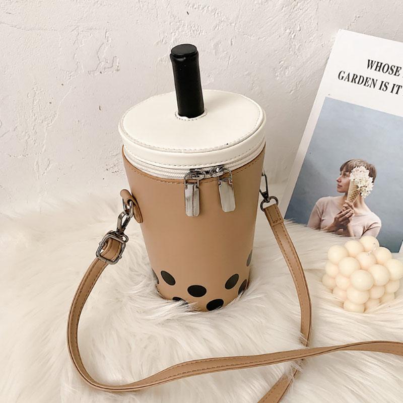 Pungă de ceai cu lapte cu personalitate la modă Fată drăguță, găleată mică, genți pentru ruj pentru telefon, noua versiune casual coreeană, pachet pop