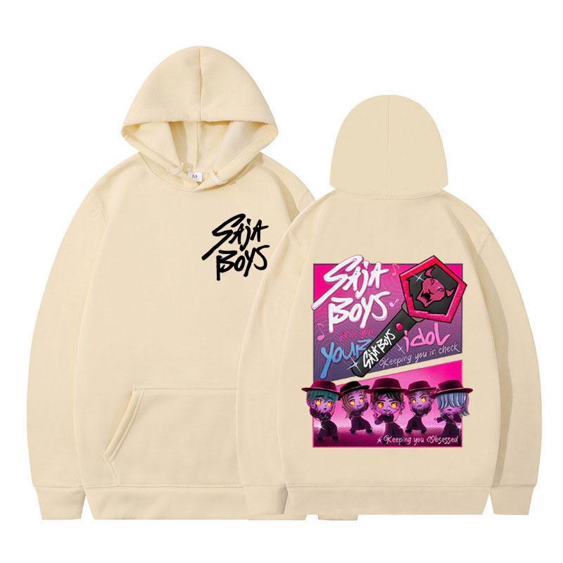 Kpop Demon Hunter Saja Boys Anime Hoodie Men Women Casual Fashion Tracksuit Winter Long Sleeves Aesthetic Trend Loose Sweatshirt