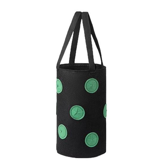 

Мешок для посадки с 13 отверстиями, не деформируется, воздухопроницаемый, подвесной, многофункциональный, многоразовый, нетканый материал, мешок для выращивания клубники, садовые принадлежности