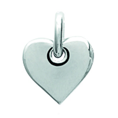 [N3395] - Silver Pendant 'Love' (rhodium-plated) - 8x7 Mm