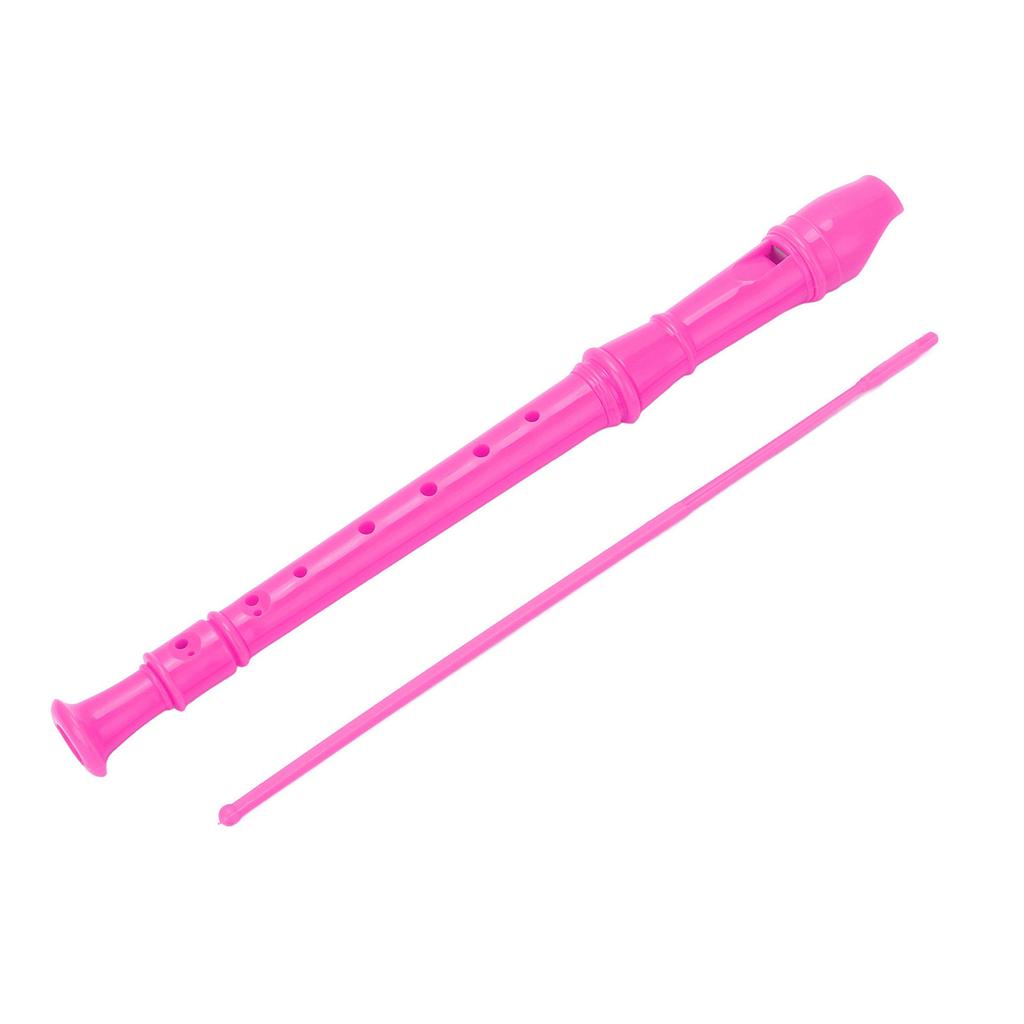 Instrument ABS Flet prosty 8-otworowy Flety sopranowe dla przedszkoli i szkół podstawowychRóżowo-czerwony
