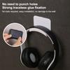 Universal Headphone Stand Adhensive Plastic Wall Mount Hanger Under Desk Headset Rack Holder Support For Gaming Earphone Bracket