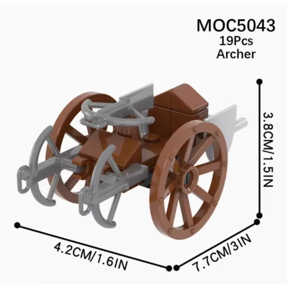 Středověké tištěné dlaždice Vojenské stavebnice Středověký pouliční výhled MOC kostky Hračky Mini kostky Sada