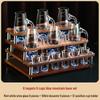 Handun Crystal Glass Baijiu Set with Wood Rack