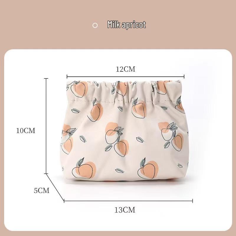 Wasserdichte tragbare Lippenstift- und Münzbörse: Modische Kosmetiktasche mit Druck und automatischem Verschluss