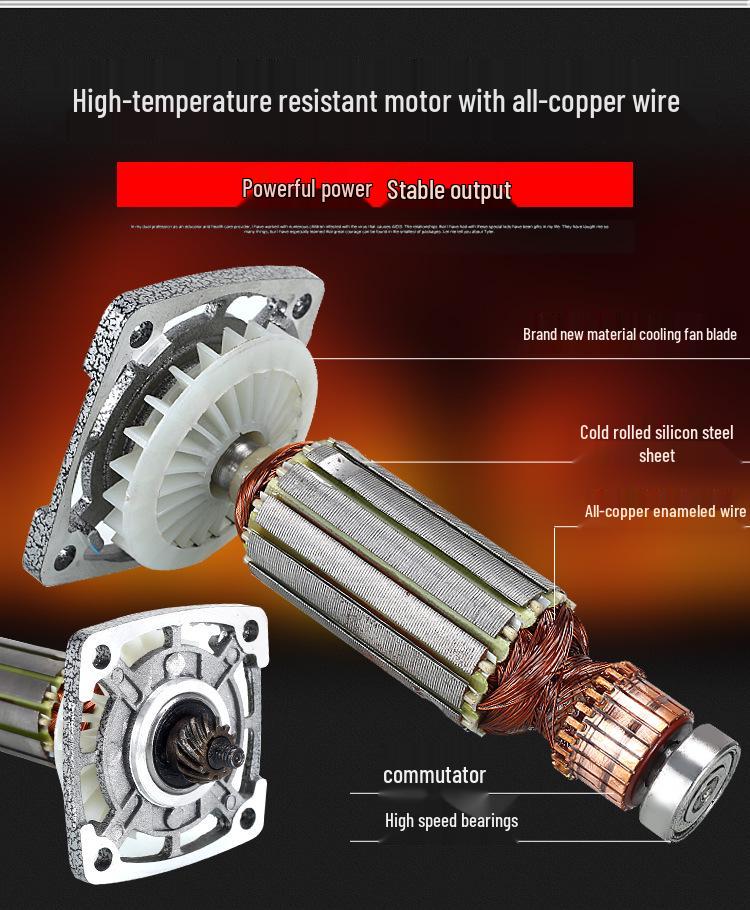 Multifunctional Electric Angle Grinder & Polisher: High-Power Handheld Grinding and Cutting Tool