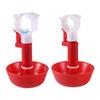 Automatic Chicken Water Nipple Drinker Bird Coop Feeder Chicken Red Waterer Hanging Cup Poultry Farm Drinker Poultry Tools 5 Pcs
