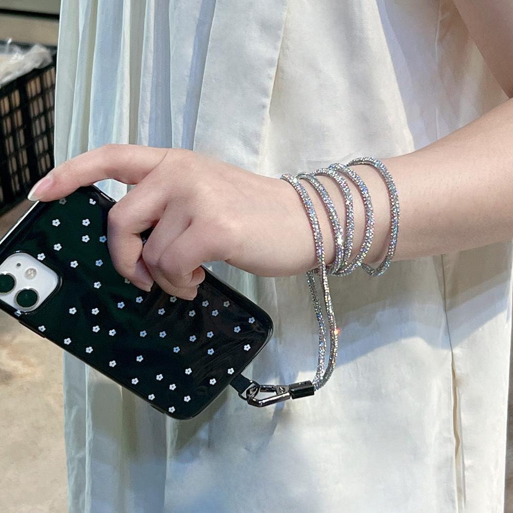 Men's and Women's Universal Flash Phone Lanyard Anti-diamond Flash Lanyard Rhinestone Lanyard Collar Chain