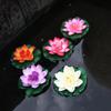 7pcs/set Realistic Lotus Flower 10cm Simulation Lotus Decorative Artificial Lotus Plant  Pond
