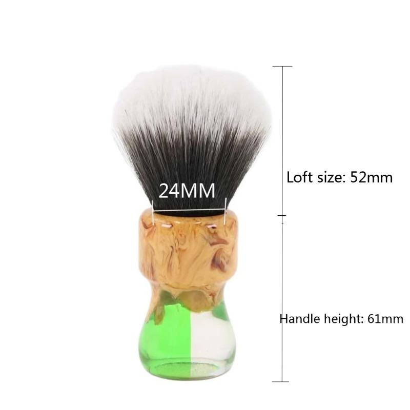 Yaqi Durability 24mm Goblin Synthetic Husky Knot Shaving Brush & Sandalwood Soap Set Lightweight Versatile Wet Shaving Brush