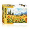Vincent Van Goghs Sonnenblumenhügel-Puzzle, berühmte Landschaft, 1000 Teile, beliebtes koreanisches Puzzle