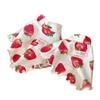 Pet Spring Strawberry Base Vest Cat and Puppy Home Base Shirt Strawberry Printed T-shirt Pet Clothes Cute Small Dog