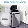 30L Stainless Steel Motion Sensor Lid Bin - Silver Tone