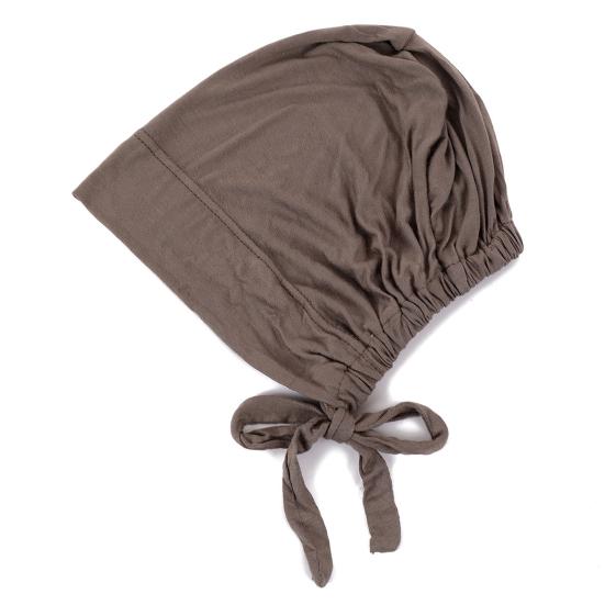 Berretto Foulard Monocolore da Donna Regolabile Traspirante Elasticizzato Antiscivolo Cotone Sottocappello Sotto Foulard Cappello Interno Cappello da Notte per Dormire Cuffia per Capelli