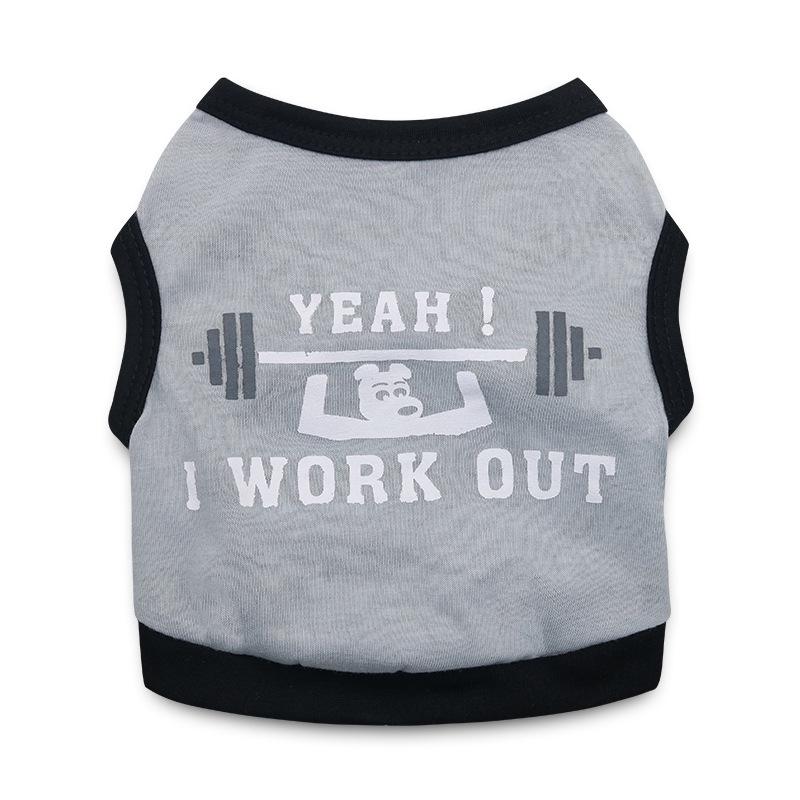 Pet Clothing: Weightlifting Vest for Small Dogs and Cats - Spring/Summer Style