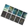 15 Sheets Star Moon Pattern Scrapbooking Paper Laser Decorative Journaling Paper for DIY Cards