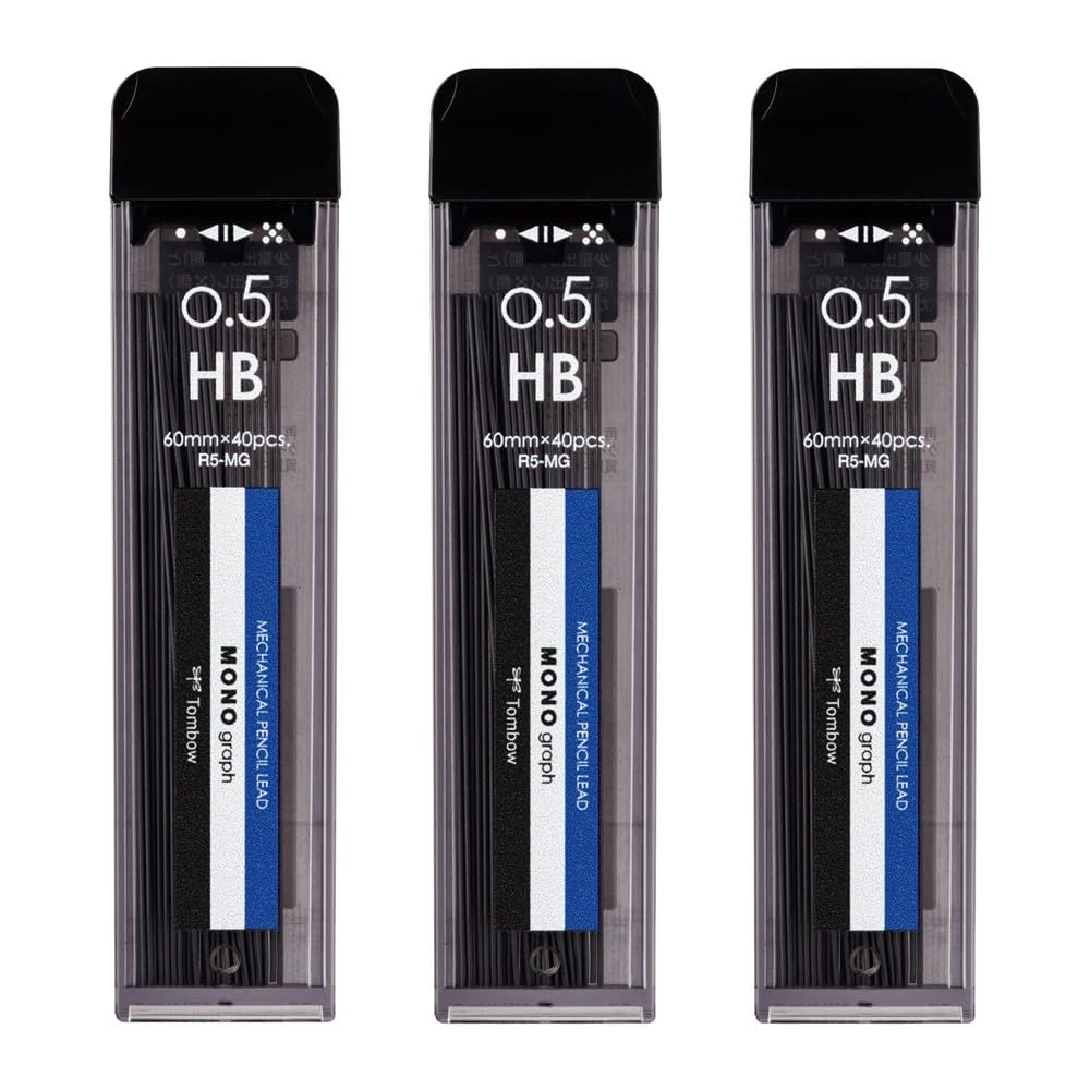 

Tombow Pencil HB Mechanical Pencil Lead Guide Case for Single and Multiple MONO Graph MG 0.5mm (Double Leads) ECG-322