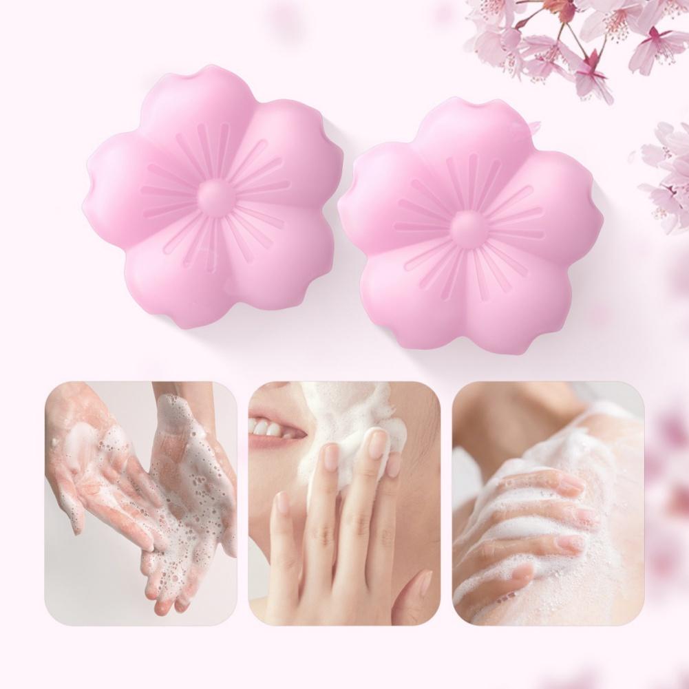 Creative Petal Shaped Handmade Soap Gentle Cleansing Sakura Scent Radiant Hydration