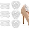 Adesivi per talloni in silicone Donna Uomo Alleviamento Cuscino per scarpe Cuscinetti per talloni in gel Scarpe troppo grandi Inserti antiscivolo Protezione per tallone