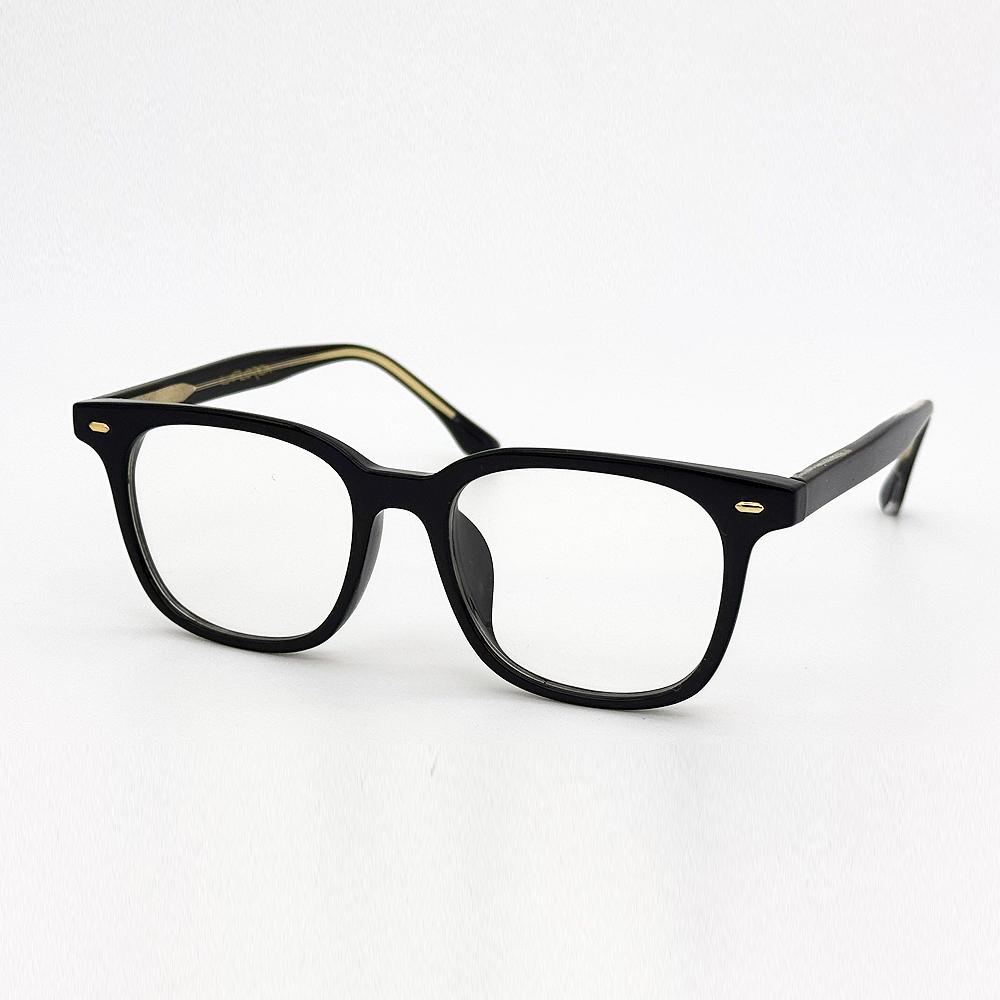 Lapeullolida Rune Black Horn-Rimmed Glasses