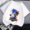 Sonics Baby Cotton T Shirt Hedgehog Boys Girls T-Shirts Cartoon Anime Toddler Tees Tops Summer Kids Clothes Birthday Gift