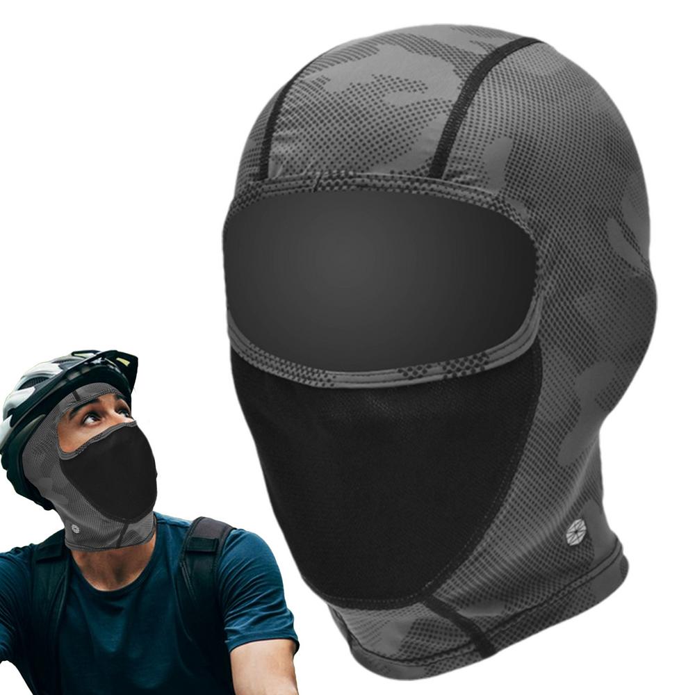Sunscreen Masque Ice Silk Breathable Full Head Masque Face Cover Cooling Sun Uv Protection Hood Motorcycle Face Masque For
