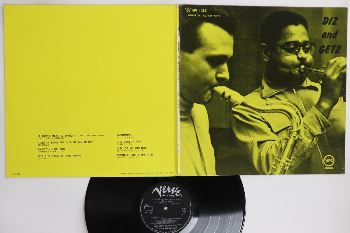 

LP Record DIZZY GILLESPIE STAN GETZ Diz And Getz MV1129 VERVE Japan Jazz Used