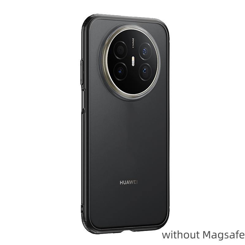

For Huawei Mate 70 Air Case Magsafe Frosted Semi-transparent Baby Skin Touch Raised Camera Lens Lips Guard Hybrid Soft Cover