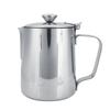 Stainless Steel Coffee Cup Mug Milk Frothing Pitcher Jug with Lid for Latte Coffee Art