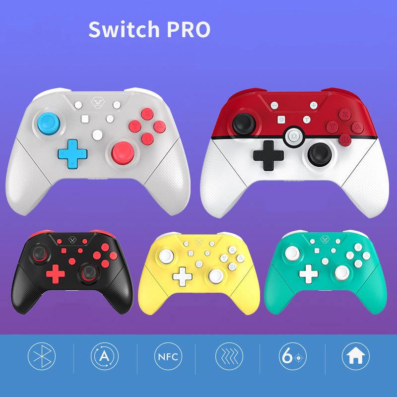 Herní rukojeť Bezdrátový ovladač Bluetooth Somatosensory Vibration Handle pro Nintendo Switch PRO