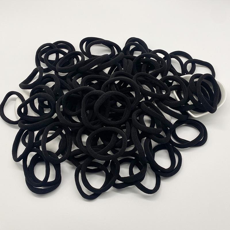 Бесшовные эластичные черные резинки для волос - женские аксессуары для волос