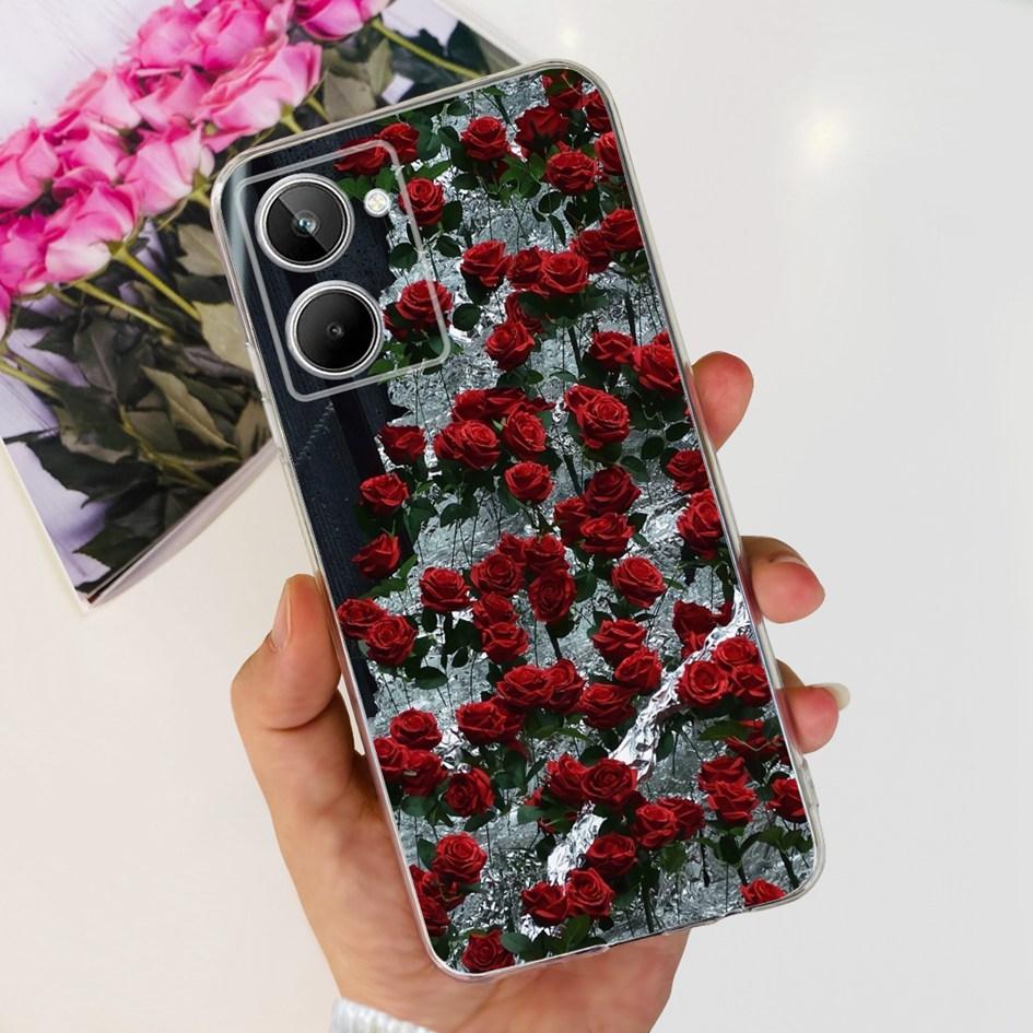 For Realme 10 Case RMX3630 Back Cover Cute Panda Cartoon Slim Soft Clear Silicone Phone Case For Realme 10 Pro Plus RMX3687 Capa