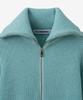 BLOND9 Voluminous Raglan Knit Zip-Up_Mint