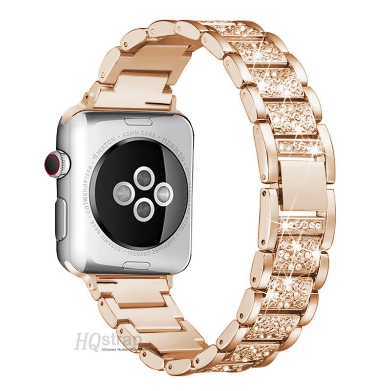Bling Diamond Strap for Apple Watch Ultra Band 49mm 40mm 45mm 44mm 41mm 42mm 38mm Metal Belt for Iwatch Series 7 SE 6 5 4 Women Bracelet
