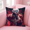 Cool Hot Game DDevil May Cry Cushion Cover Pillowcase Short Plush Invisible Zipper Room Sofa Cushion Cover