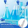 1PC Glass Graduated Droppers Lab Pipettes Dropper Glass Liquid Pipette With Big Rubber Hats 10ml Glass Stir Rod