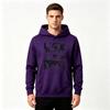 Men's Pullover Hoodie Anime Eyes Black White Print Casual Long Sleeve Hooded Sweatshirt