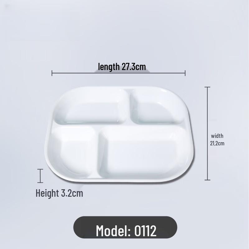 Wuhe Melamin-Lunchtablett mit 5 Fächern