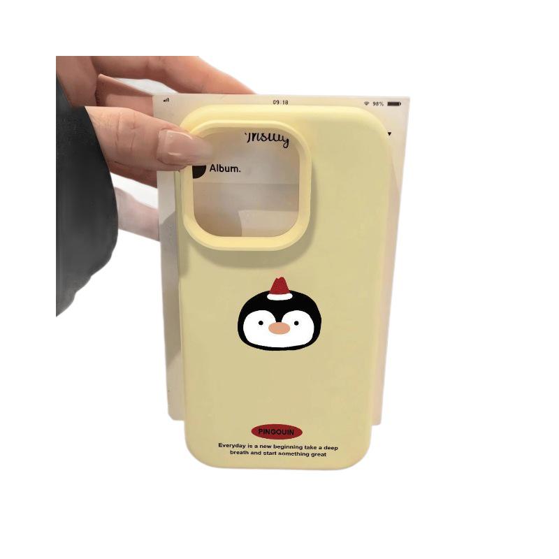 Cute Penguin Soft Case for Apple 17 Pro Max/16/15/14 Pro/12 Pro - Mochi New Style