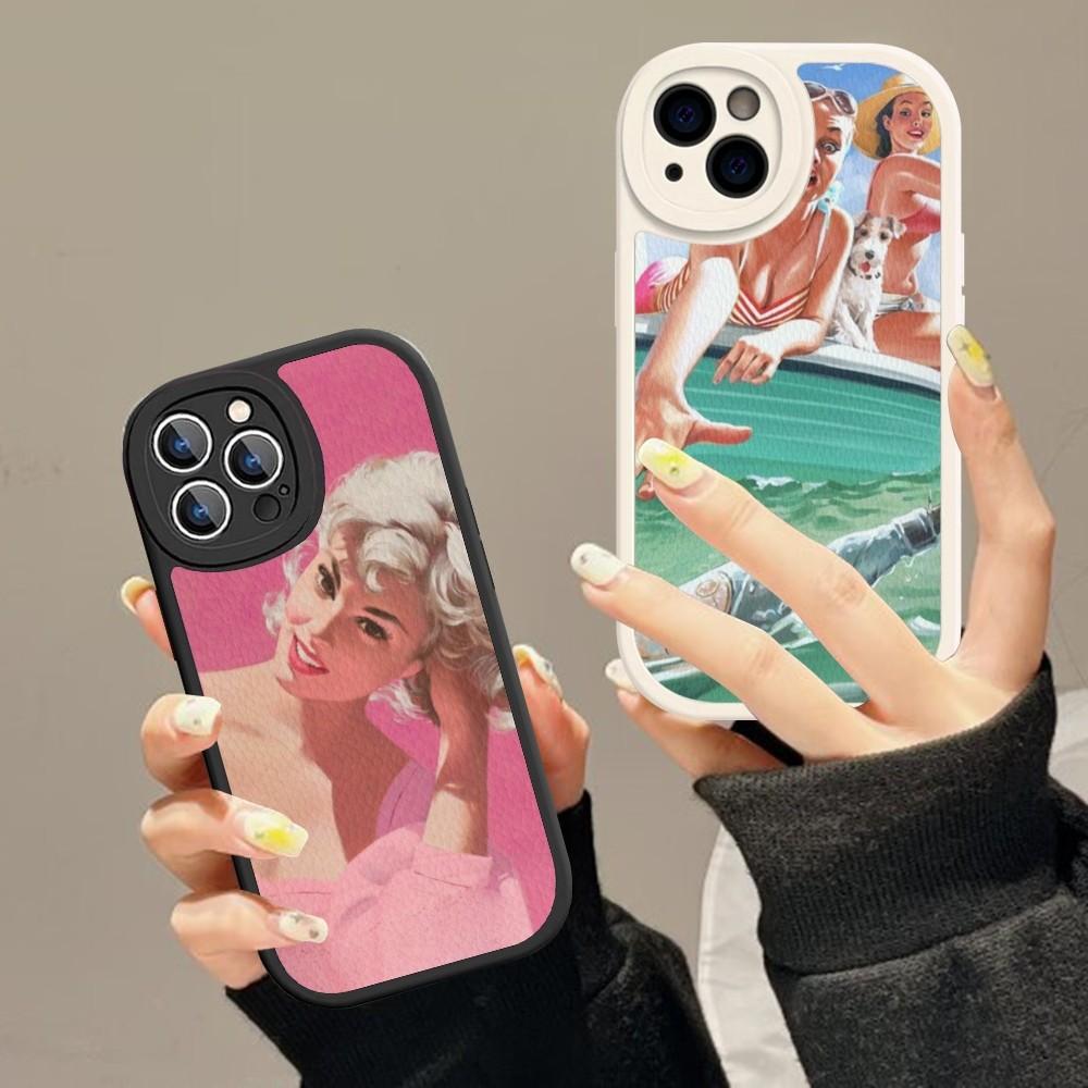 

Чехол для телефона Sexy Pin Up Girl из твердой кожи для iPhone 14 13 12 Mini 11 14 Pro Max Xs X Xr 7 8 Plus Fundas