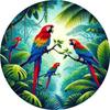 Windproof Waterproof Aluminum Jungle Metal Wall Art for Home and Office Decor