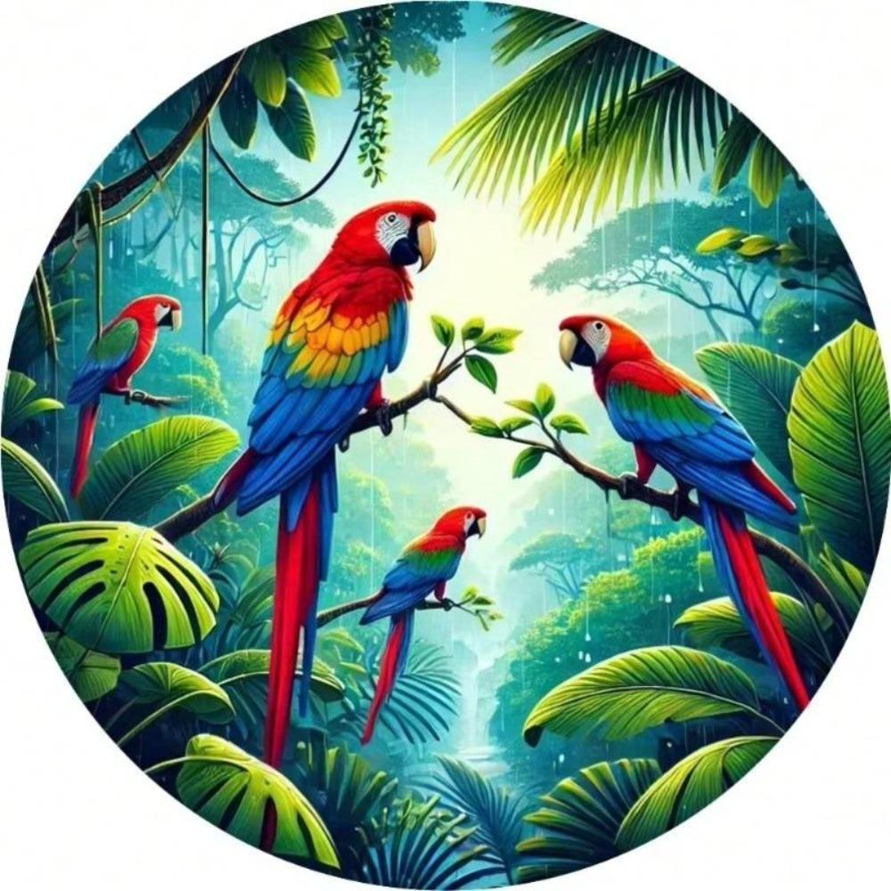Windproof Waterproof Aluminum Jungle Metal Wall Art for Home and Office Decor
