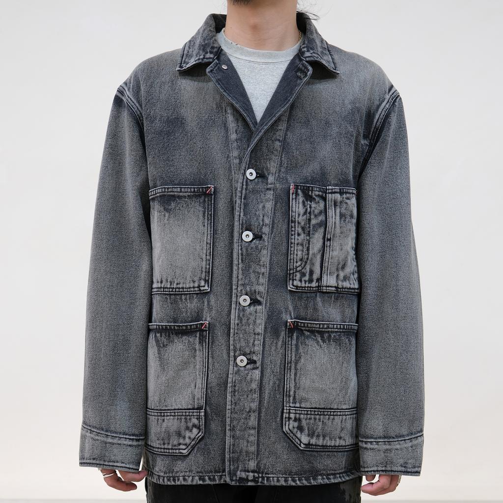 Bonrrow 40S Vintage Coverall Jacket_Beach Black