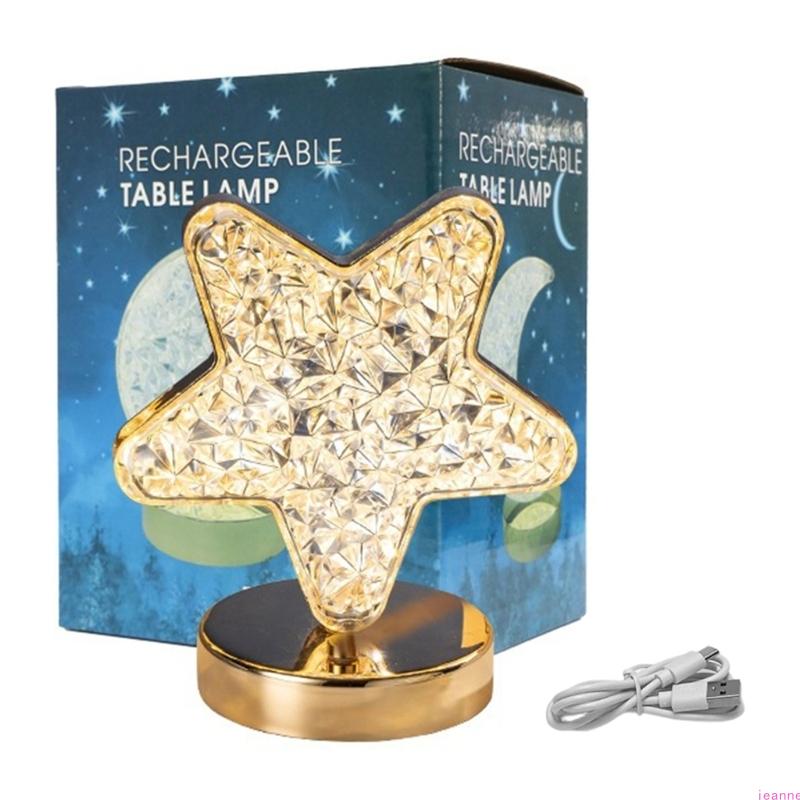 Portable Wireless Nightstand Lamp with 3D Holographical Design and Soft Glowing Atmosphere Light Suitable for Kids Room